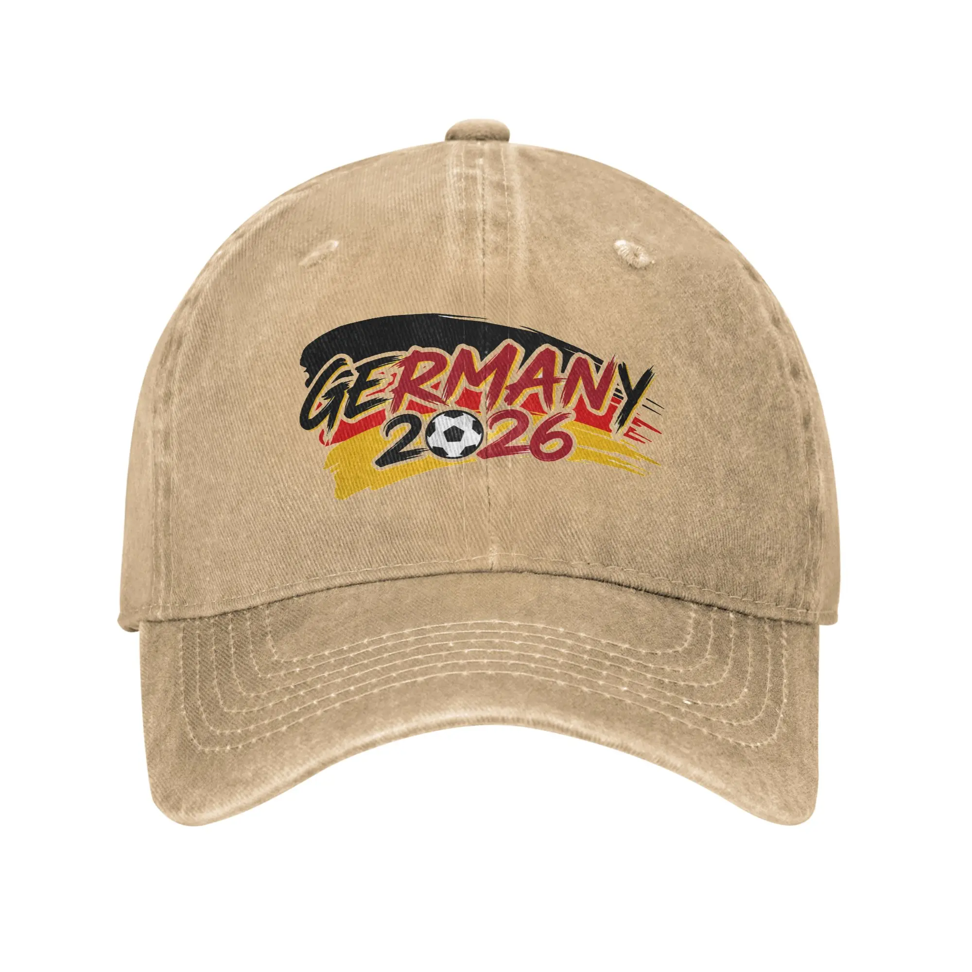 Germany Football 2026 Baseball Caps Distressed Washed Usa Canada Mexico Soccer Snapback Cap Unisex Golf Adjustable Caps Hat