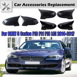 Rearview Side Mirror Cover Wing Mirrors Cap Fit For BMW 5 Series F10 F11 F18 LCI 2014 2015-2017 F07 F12 F06 F01 Car Accessories