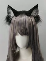 1pc Pink Cat Ear Headband, Plush Material, Cute, Kawaii, Hair Accessory, Fun, Photo Prop, Halloween Costume, Hair Clip, Hair Decoration - Image 2