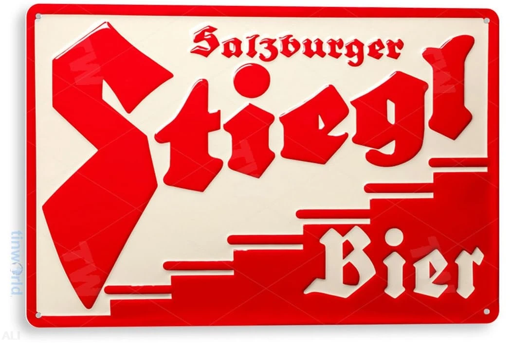 Tinworld Blechschild Stiegl Bier Store Pub Brew Beer Metallschild Dekor Likör Shop Bar Pub Höhle A622