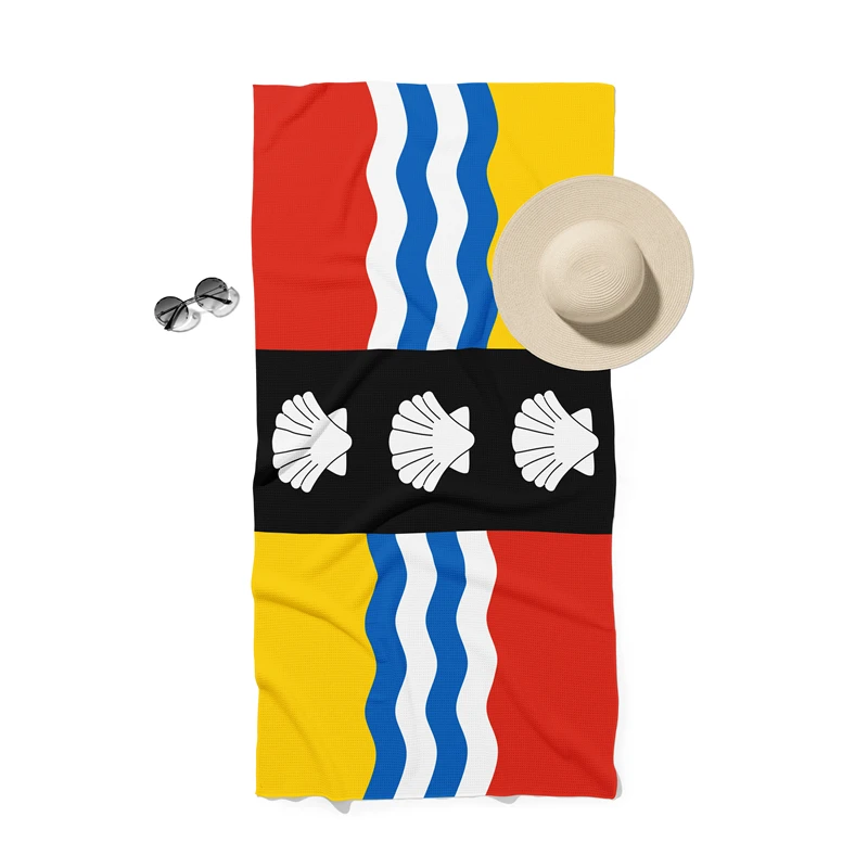 Aertemisi Bedfordshire England Waffle Beach Towel Extra Large Oversize 180cm x 90cm