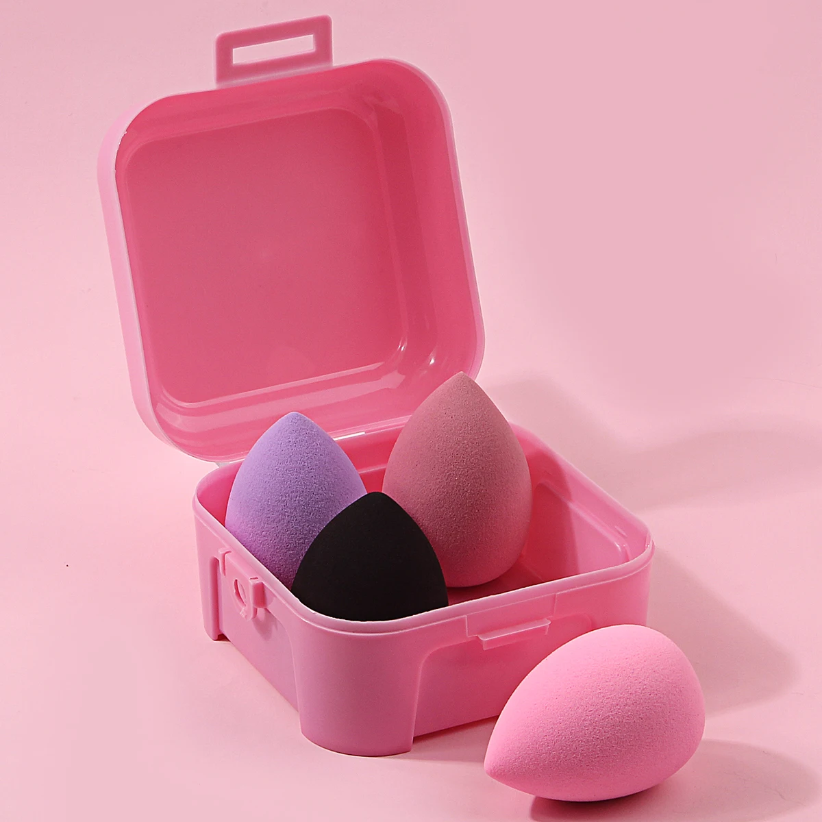 

4Pcs boxedmakeupspongepowder puff,dry and wet dual-purpose beautymakeup ball,foundationpowder puff,water drop makeup sponge tool