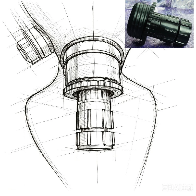 Gas Mask Regulator, Knob Regulator, Universal Accessories for Breathing Control