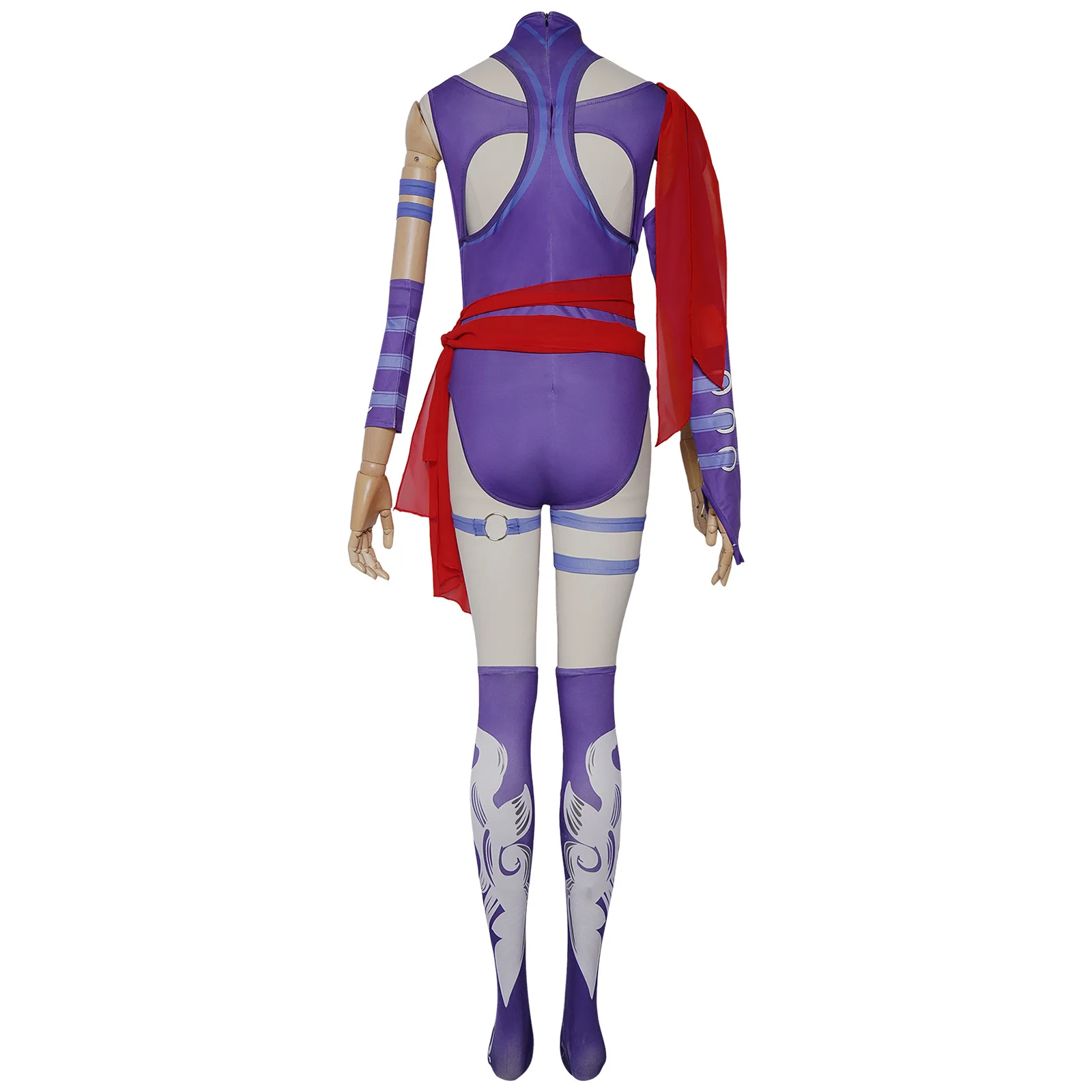 Spirit Butterfly Psylocke COS Costume Purple Tight Battle Suit Sexy Heroine Cosplay Suit Role Play Performance Costume