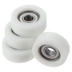 608ZZ Ball Bearing Guide Pulley Roller Round Wheel 8x32x12mm Double Metal Shielded (GCr15) Chrome Steel Bearings 4pcs