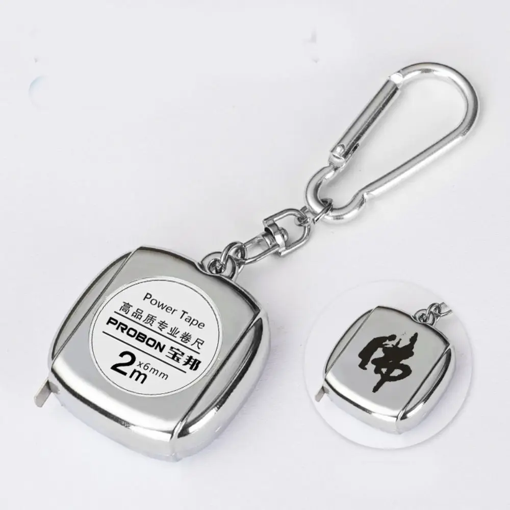 

Small Roulette Keychain Tape Measure Keyring Mini Retractable Ruler Delicate 2M Measure Tape Gift