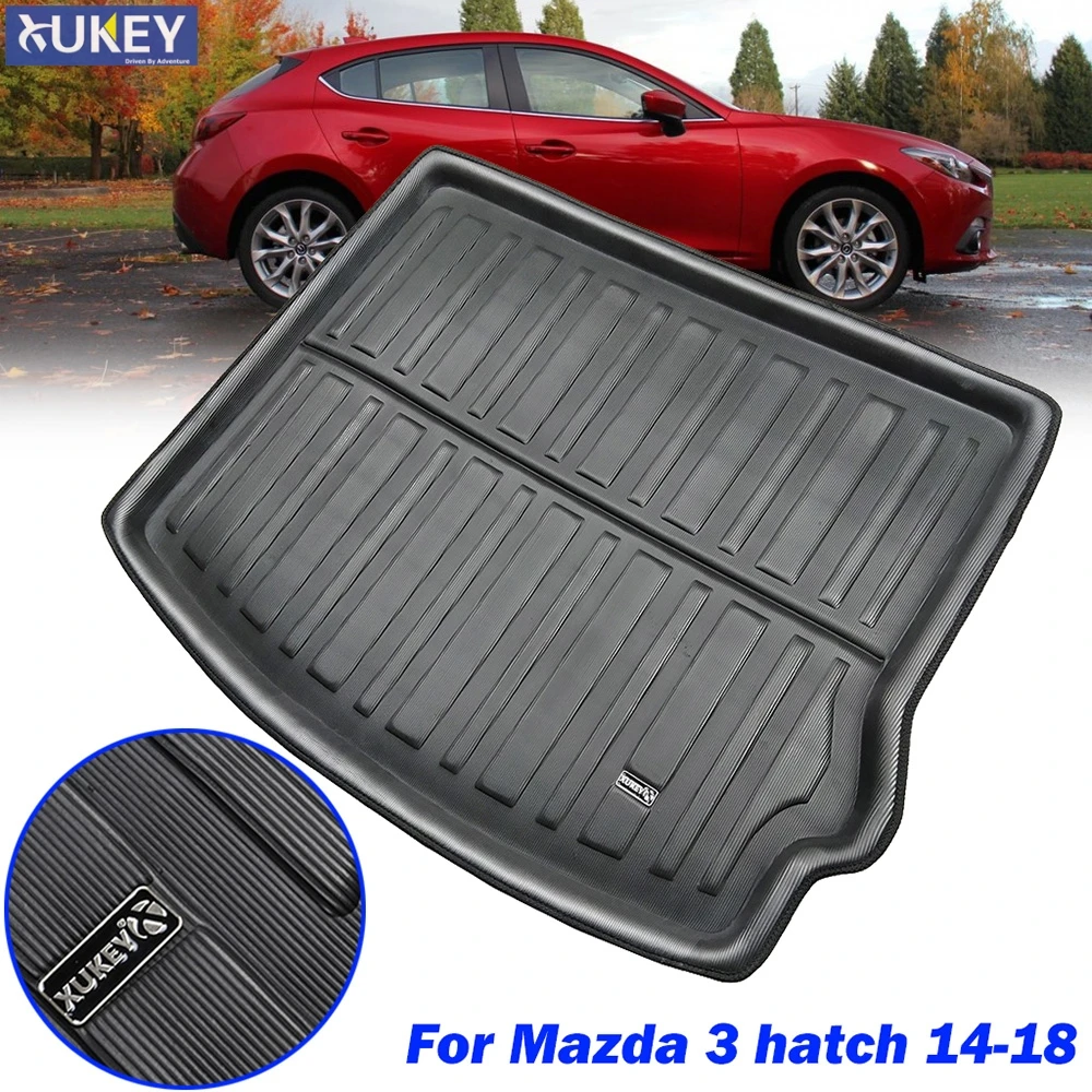 Cargo Mat For Mazda 3 M3 Axela BM Hatch Hatchback 2014 2015 - 2018 Rear Trunk Tray Boot Liner Carpet Protector Floor Pad