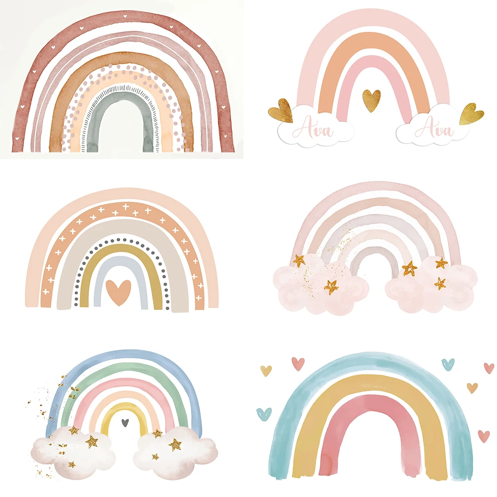 

AIBIIN Rainbow Photography Background Bohemian Baby Girl Birthday Party Cake Smash Decoration Backdrop Photography Studio