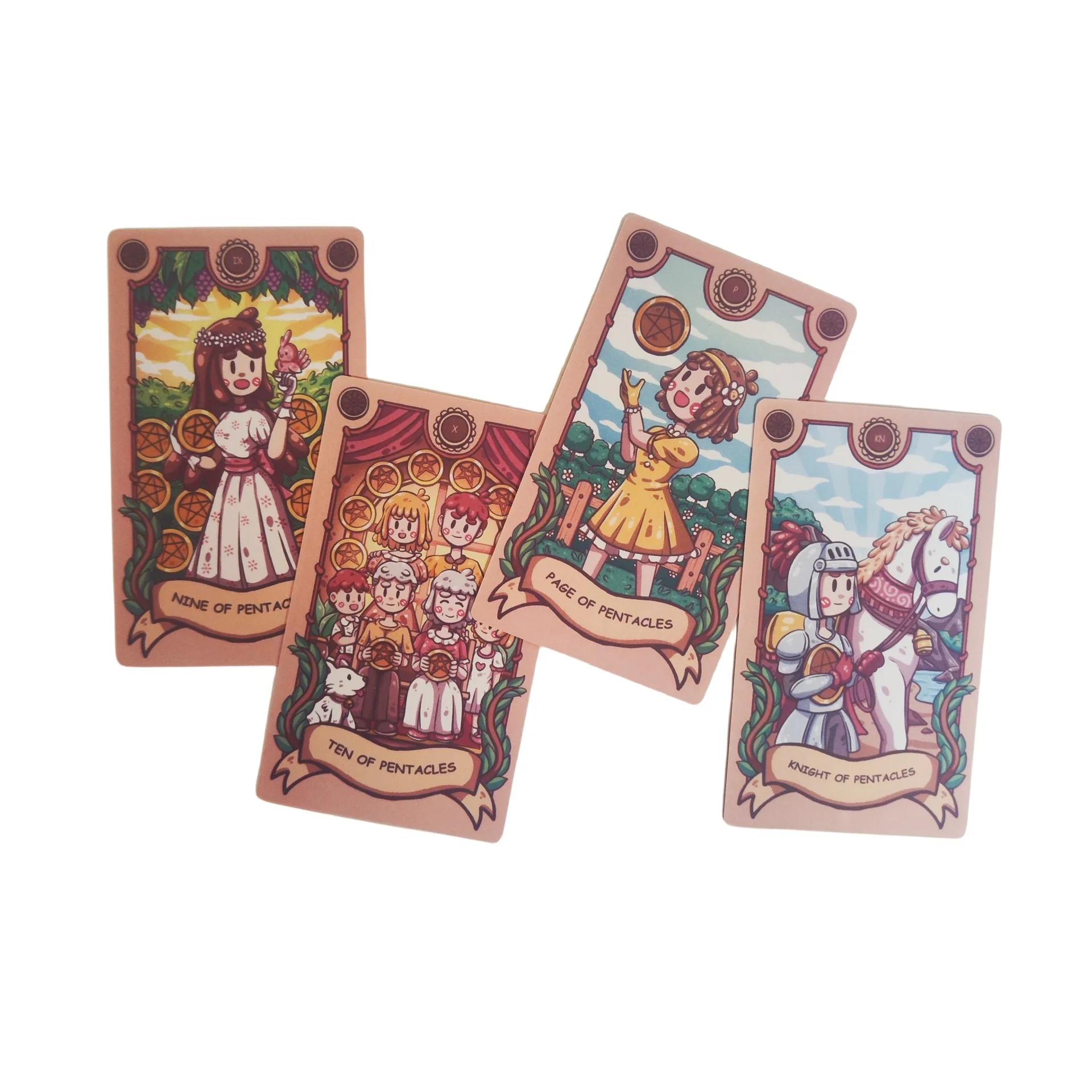 12X7cm Joyful Journey Tarot Cards with Guide Book 79Pcs Divination Board Table Games Family Entertainment Oracle Card