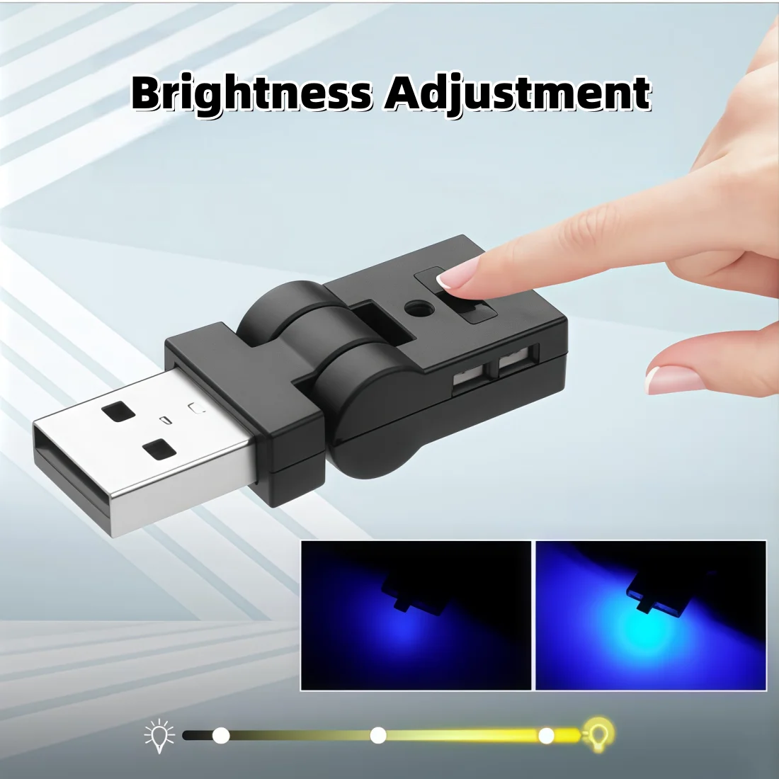 USB TYPE-C Atmosphere Lights LED RGB Car Ambient Light Lighting Night Light Portable Colorful Auto Interior Neon Decorative Lamp