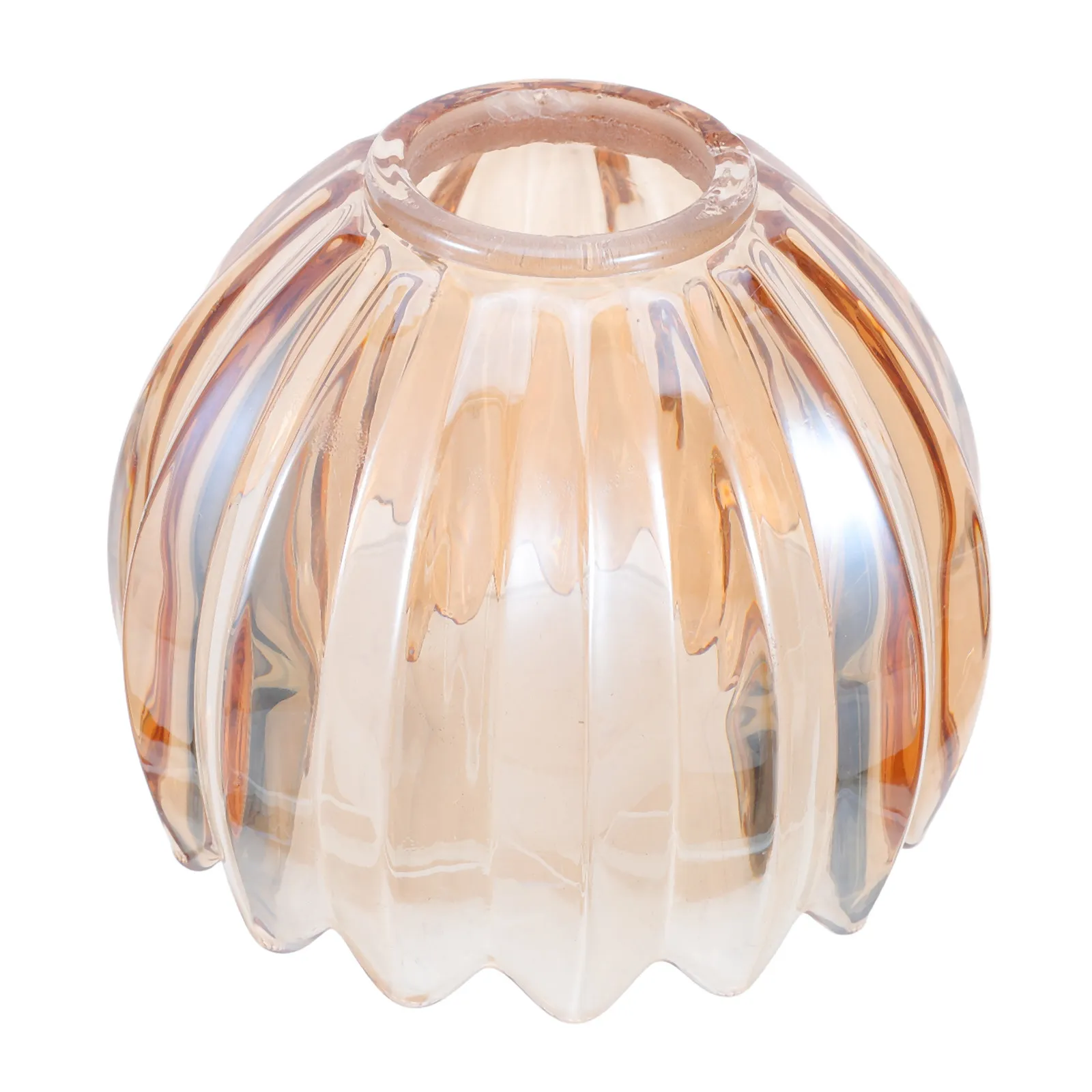 

Стеклянный плафон-тюльпан 42 мм из янтарного стекла для замены, для напольных, настольных, люстр и подвесных светильников