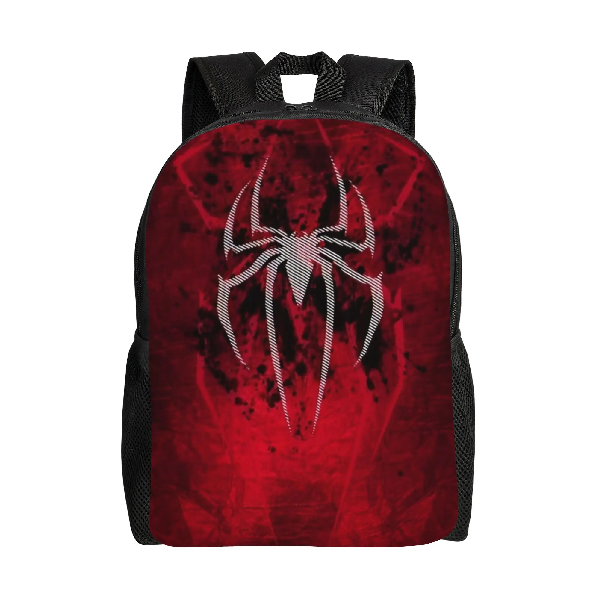 

Spider-Man Logo Backpack for Men Women Teenage High School Business Daypack Laptop Canvas Bags with Pocket