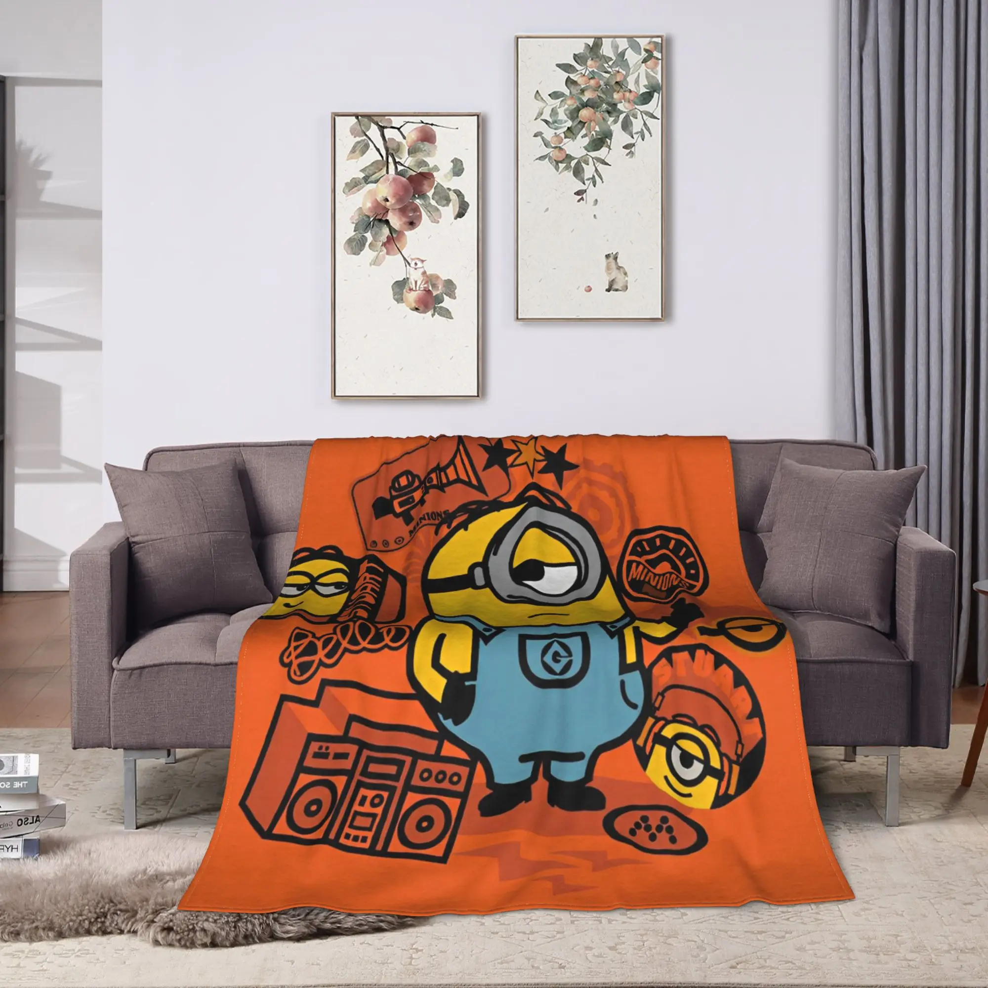 M- التوابع كيفن بطانية قطيفة دافئة مضحك أفخم الفراش يلقي ل الأريكة السرير طائرة السفر الفانيلا المفرش غطاء السرير #2