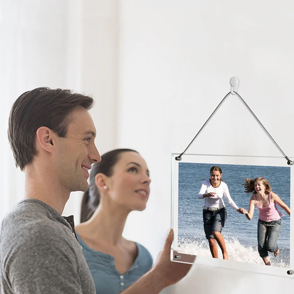

1Pcs A4 Acrylic Transparent Photo Frame Modern Creative Picture Display for Home Office Wall Decor Certification Holder
