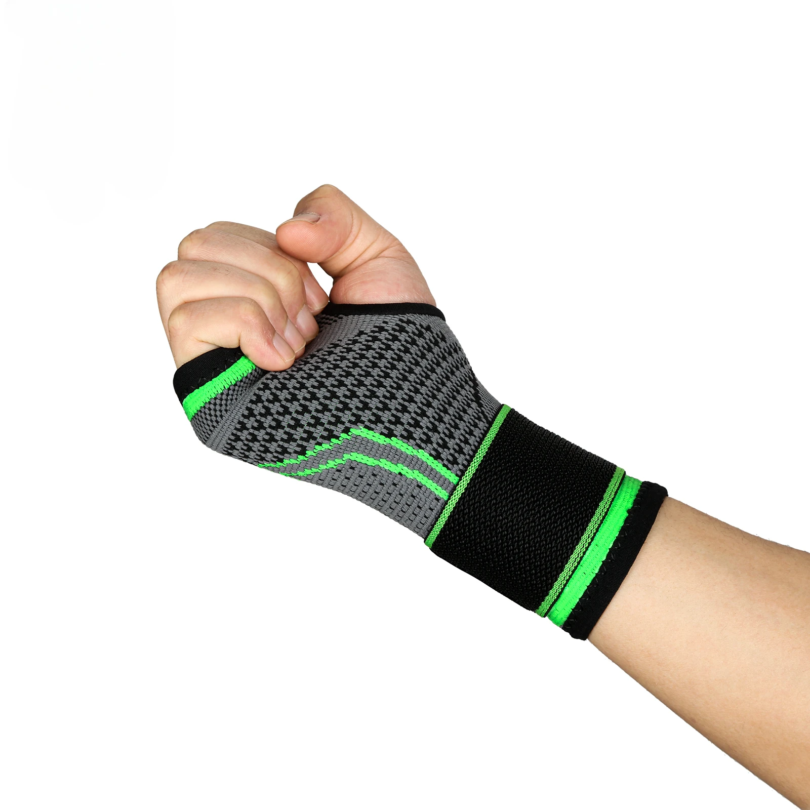 Gym Sports Wristband Wrist Protector Palm Guard Wrist Support Adjustable Wrist Brace Strap Compression Gloves for Carpal Tunnel