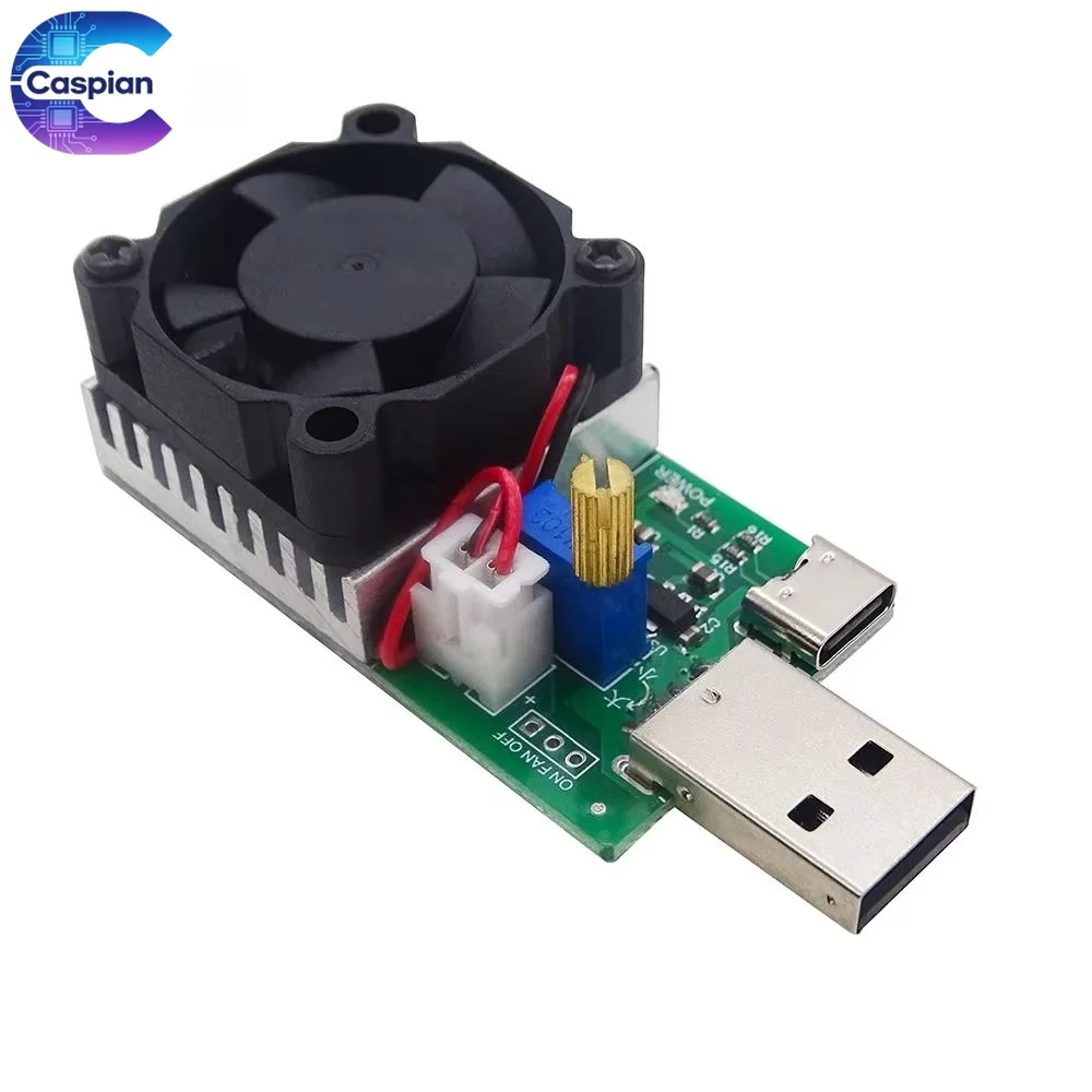 10Pcs Electronic Load Meter Module USB DC Tester Adjustable 5V 12V 15W 22.5W 1A 2A 3A Aging USB Discharger