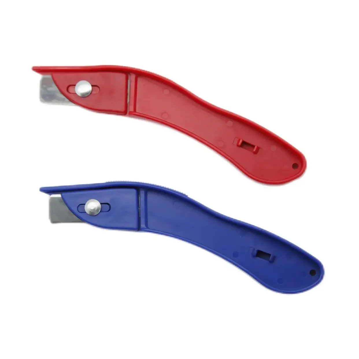 High Quality Safe Utility Knife for Paper Card Leather Carpet Cutting Fixed Blade Cutter with Plastic Handle Blades Storage Box