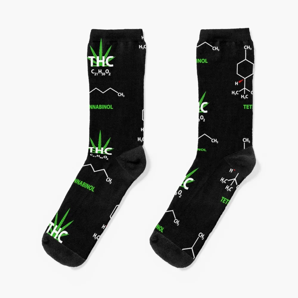 

THC Molecule Socks Men Gift Running Socks Man