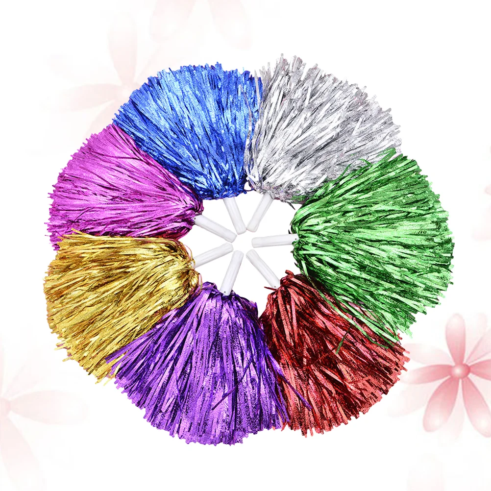 

6 Pcs Variety Pom Poms Party Sports Pompom Dance Colored Balls Props Cheer Reusable