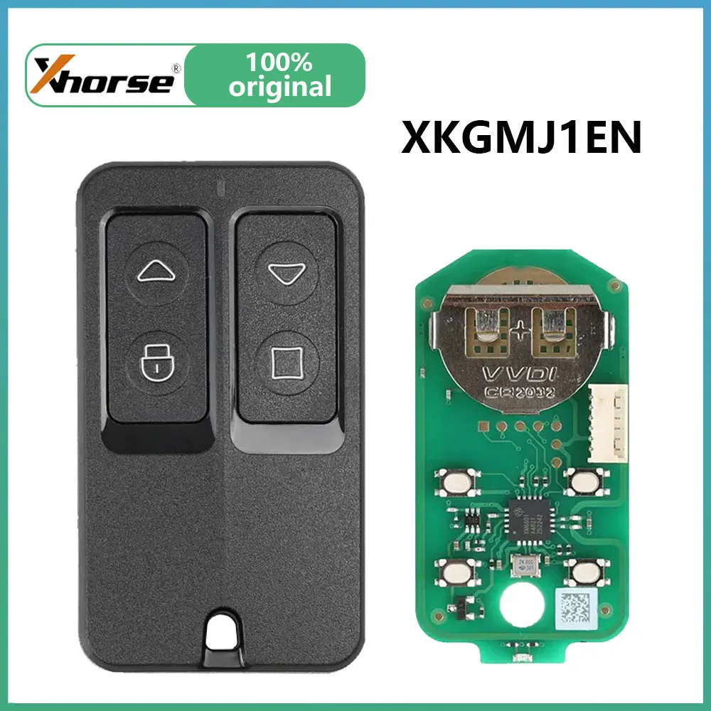 XRNKEY 1PCS/LOT XHORSE XKGMJ1EN 4 Buttons Universal Garage Remote for Mini Key Tool, VVDI2, Key Tool Max, VVDI KEY TOOL PLUS PAD