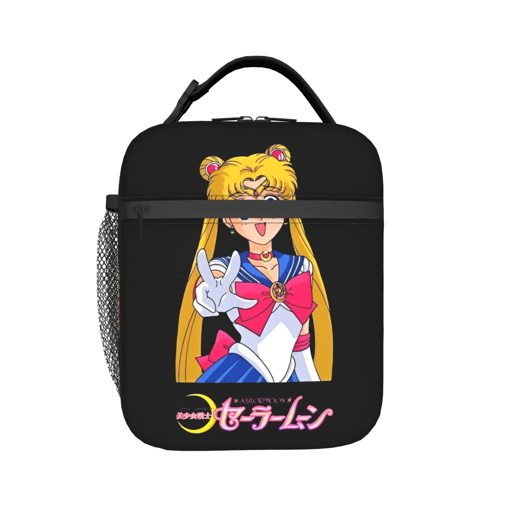 

Sailors Moons Luna girls anime Insulated Lunch Bags for Men Women Storage Food Box Portable Thermal Cooler Lunch Box For Travel