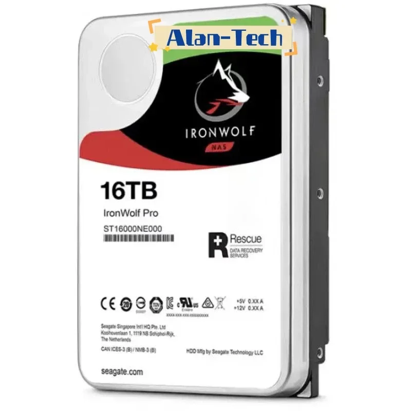 For Sea-gate ST16000NE000 16TB NAS Hard Drive 7200 RPM 256MB Cache CMR SATA 6.0Gb/s 3.5