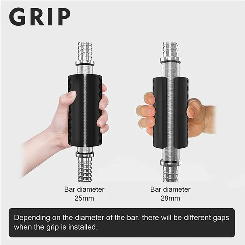 L79A 1PCS Barbell Dumbbell Booster Grip Portable Fitness Equipment Accessories Avoid Injury Increase Friction view 5