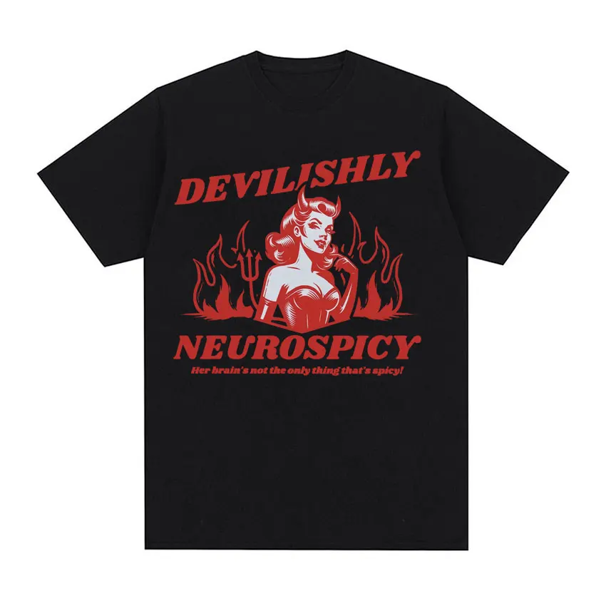 

2025-26 Summer New Hot-selling Men and Women Interesting ADHD T-shirt High Quality Cotton Comfortable Breathable T-shirt