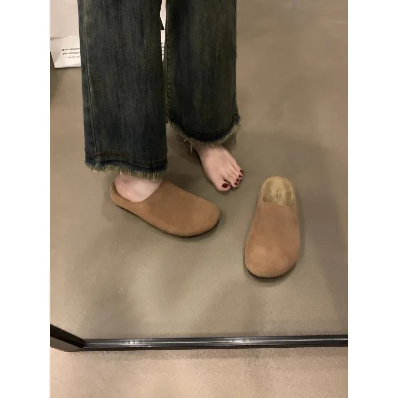 

Spring House Slides Antiskid Beach Shoe Crestar Fashion Flat Slippers For Women 2026 New Outdoor Cozy Soft Flat Mules Lady Retro