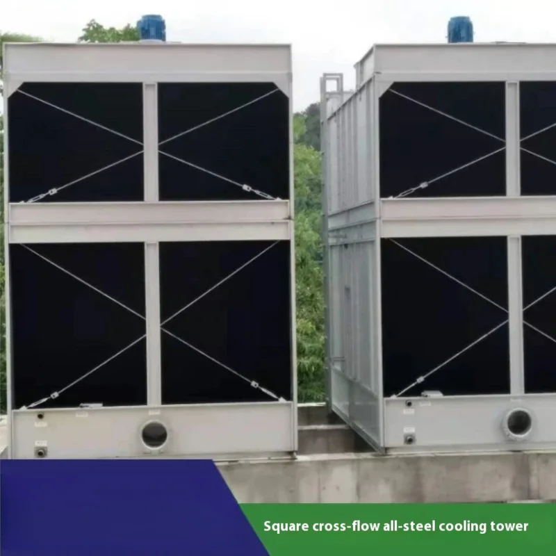 Fiberglass Square Cooling Tower Low Noise Cross Flow Circulating Cooling Tower Casting, Metallurgy, Forging, Circulating Water r