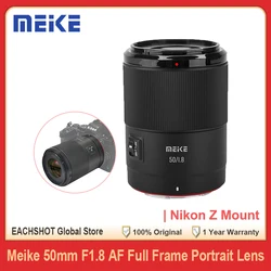 MEIKE 50mm F1.8 Auto Focus Full Frame STM Lens Prime Portrait Lenses for Nikon Z-Mount Mirrorless Cameras Z30 Z50 Z5 Z6 II Z7