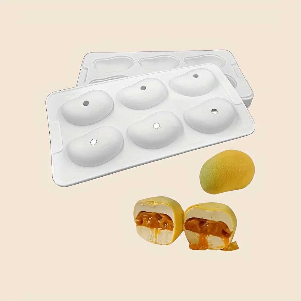 French 3D Mango Shape Silicone Mold - Cake Decorating Tools for Brownies & Mousse Cakes Pastry Baking Moulds for Dessert Making - view 2