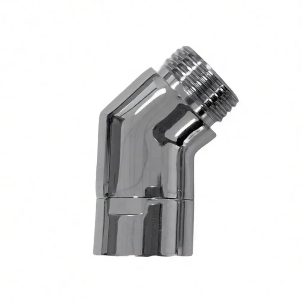 Adjustable Shower Head Swivel Adapter Chrome Plated Brass Connector 360 Rotation Elbow Joint For Bathroom Extension