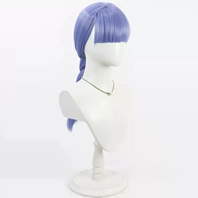 Peruka Cosplay The Hundred Line Moko Mojiro 50CM Niebieskie Włosy Plecione Akademia Ostatniej Obrony Halloween Party dla Kobiet