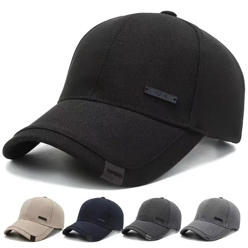 Unisex Hua Label Baseball Caps Hip Hop Cap Spring and Autumn Outdoor Adjustable Casual Hats Sunscreen Hat
