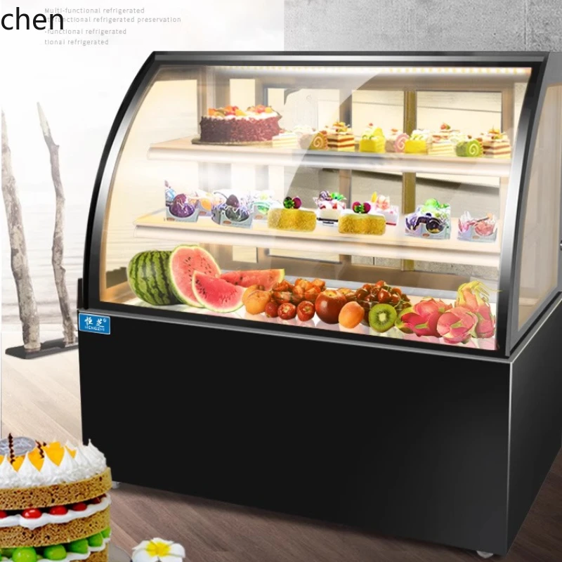 

HXL Cake Cabinet Refrigerated Fresh-keeping Cabinet Commercial Dessert Freezer Air-cooled Desktop Display Cabinet