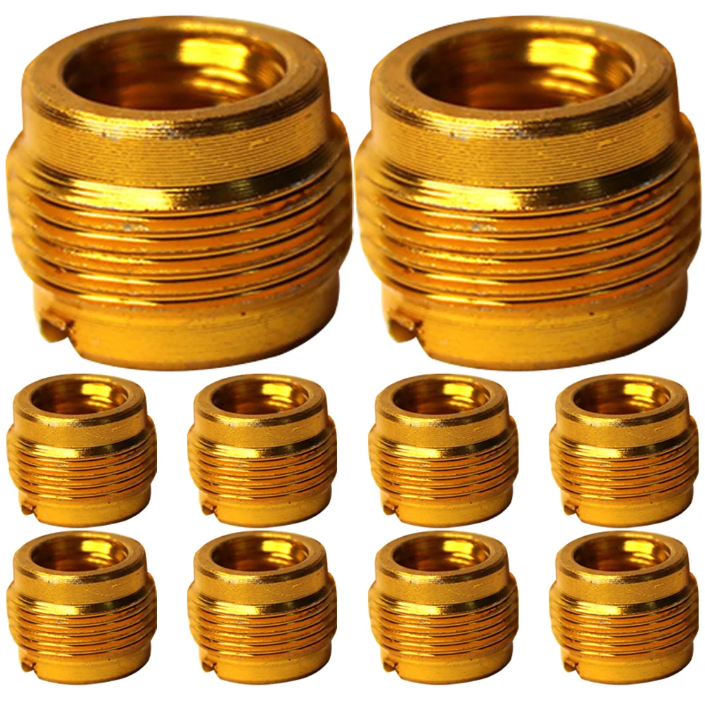 

10pcs Microphone Stand Adapter 3/8 to 5/8 Thread Aluminum Converter Replacement Mic Thread Adapter for Mic Arm DJ Equipment
