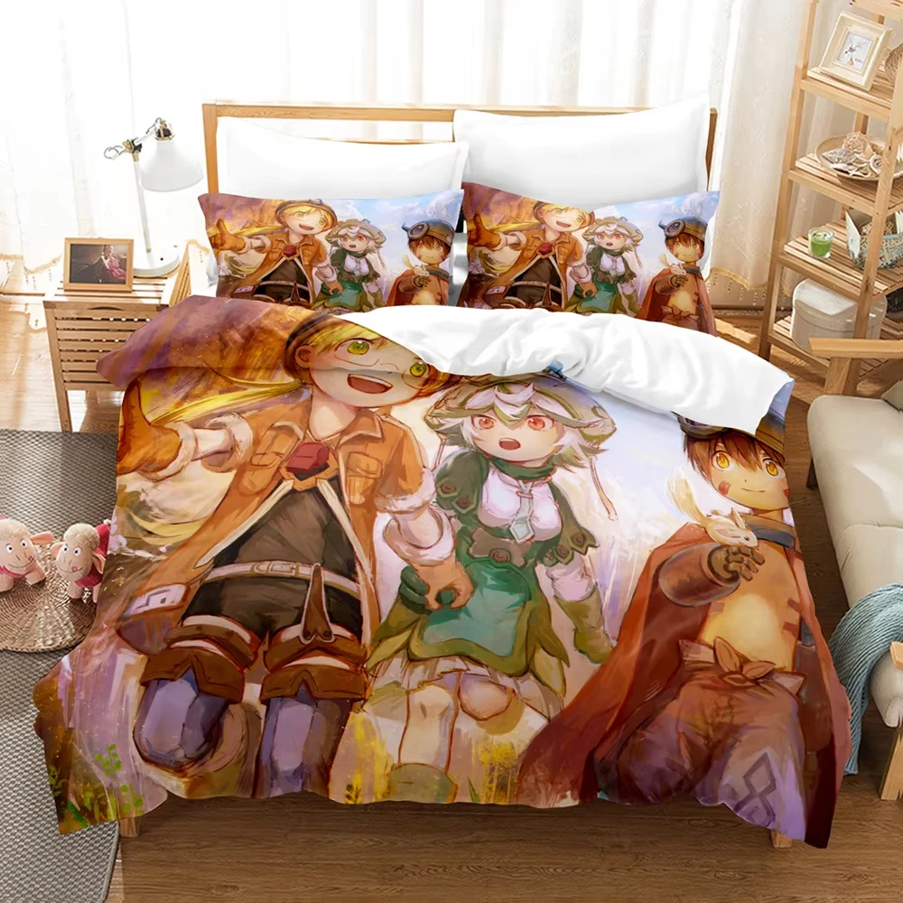 Fashion Anime Made in abyss Bedding Sets Duvet Cover Set With Pillowcase Twin Full Queen King Bedclothes Bed Linen Home textiles