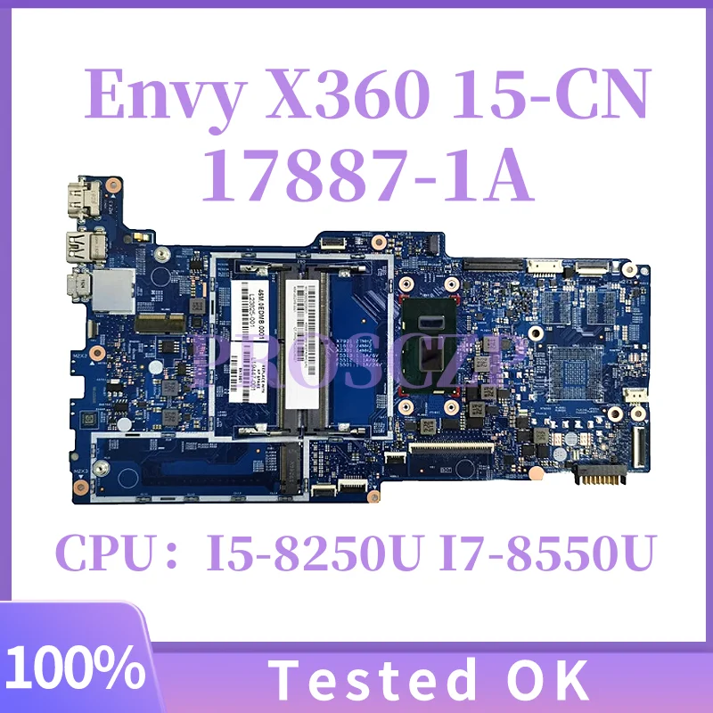 

L19448-601 L19447-601 17887-1A For HP Envy 15-CN 15M-CN Laptop Motherboard I5-8250U I7-8550U CPU DDR4