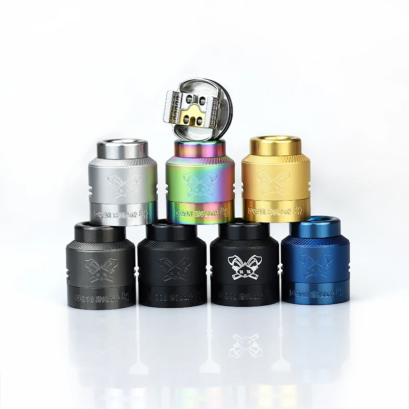 الأصلي Hellvape الميت الأرنب 4 RDA رذاذ السجائر الإلكترونية لفائف واحدة/مزدوجة 0.37Ω Ni80 كلابتون 810/510 بالتنقيط تلميح Vape خزان