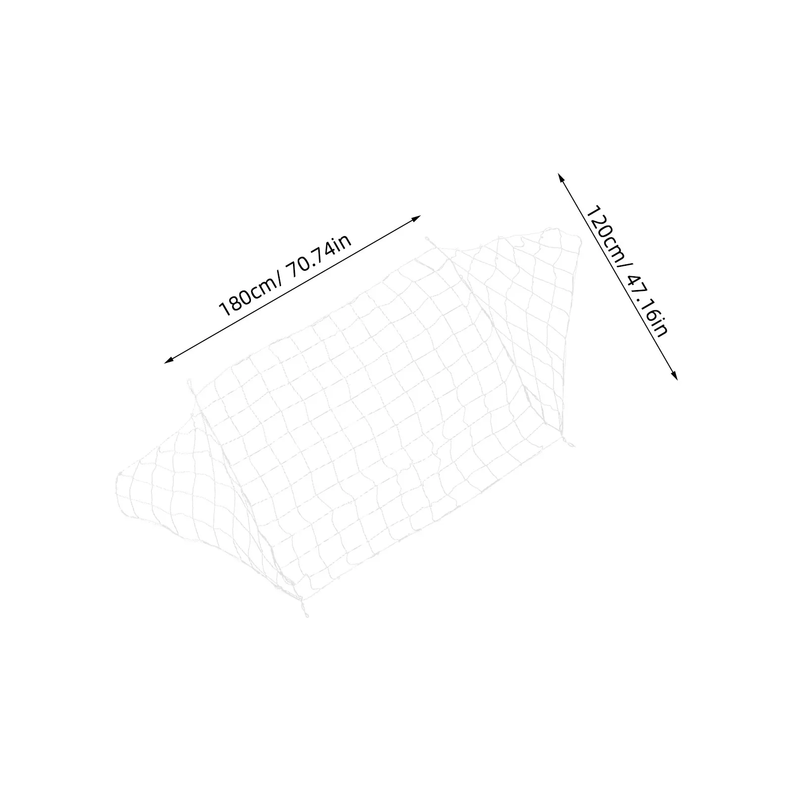 2Pcs Soccer Net Replacement Heavy Duty Football Goal Net 1.8mx1.2m for Outdoor Training Competition Soccer Training Equipment