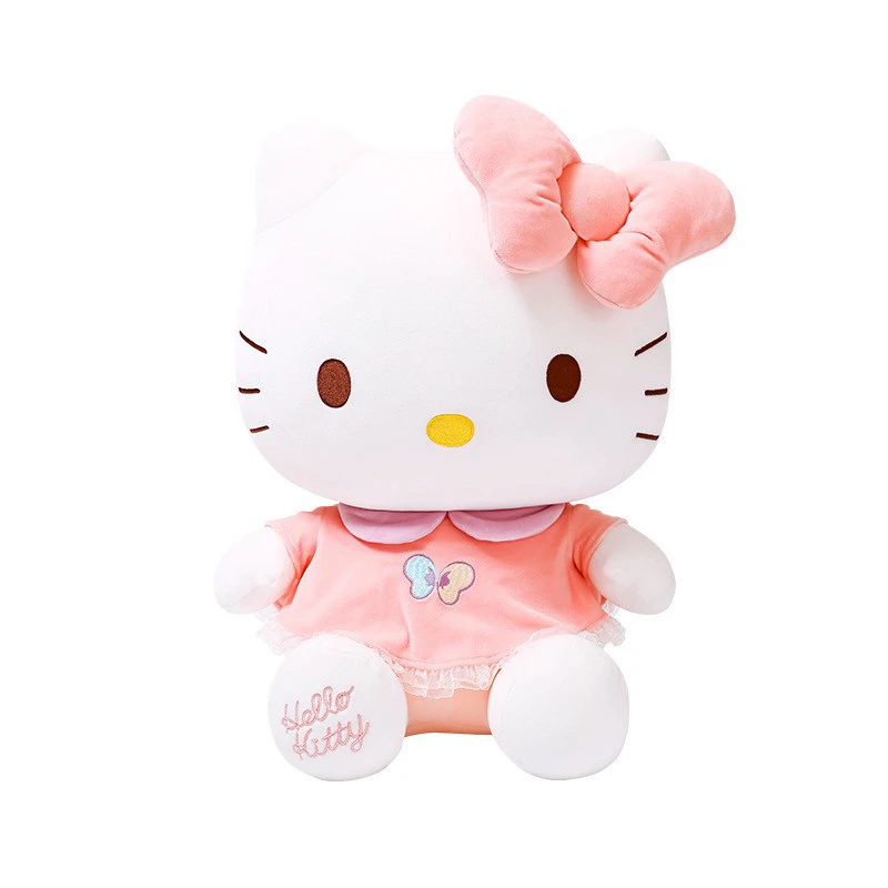 Original Sanrio Hello Kitty Plush Toys Kuromi My Melody Sweetheart Series Plush Doll Bedroom Super Soft Short Pajamas Doll