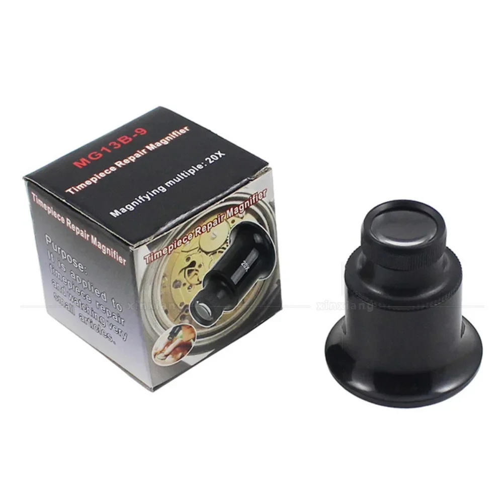 20x HD Magnifying Glasses Eyepiece Eyelid Fixed Enlarging Magnifying Glasses for Clock Repair Testing and Appraisal