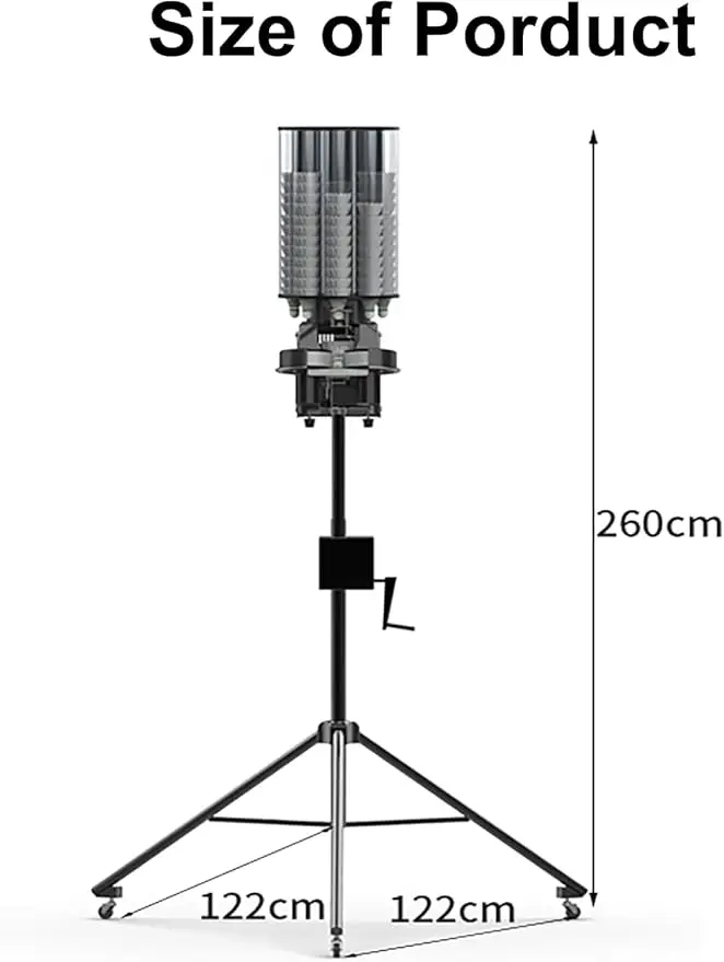 Intelligent Badminton Serving Machine Remote Control Shuttlecock Shooter High Frequency Feeder Device Pro Grade