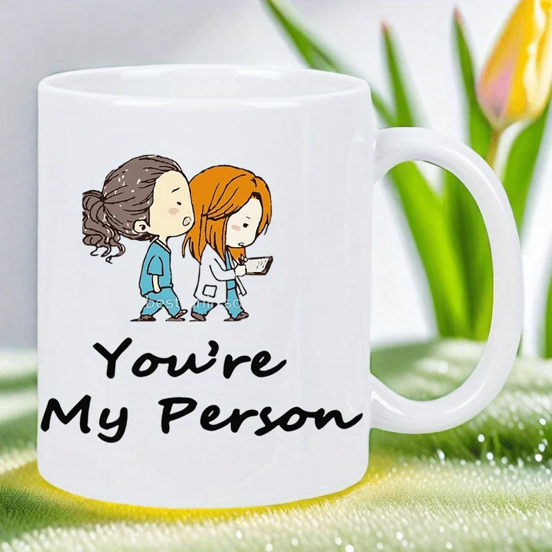 

Милая парная керамическая белая кружка — «Ты — моя половинка», романтический подарок для влюбленных, только для ручной стирки, многоразовая универсальная чашка для дома