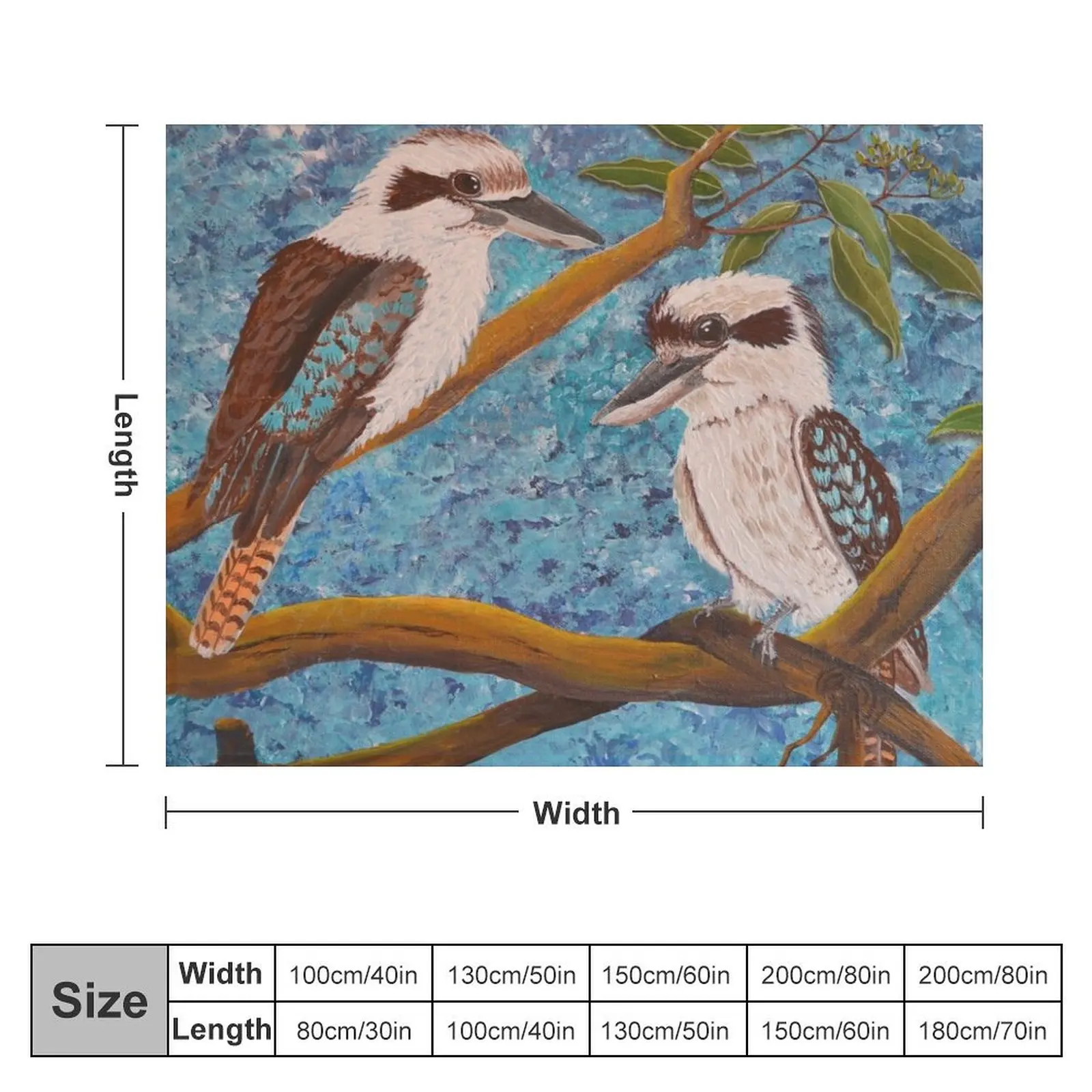 LAUGHING KOOKABURRAS Throw Blanket for sofa For Baby Sofa Quilt Blankets