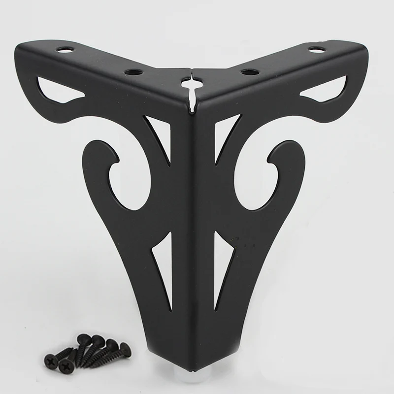 4PCS Hollow Carving Metal Furniture Legs Sofa Legs Cupboard Bed Foot Chair Table Support Feet for Furniture Hardware Accessories