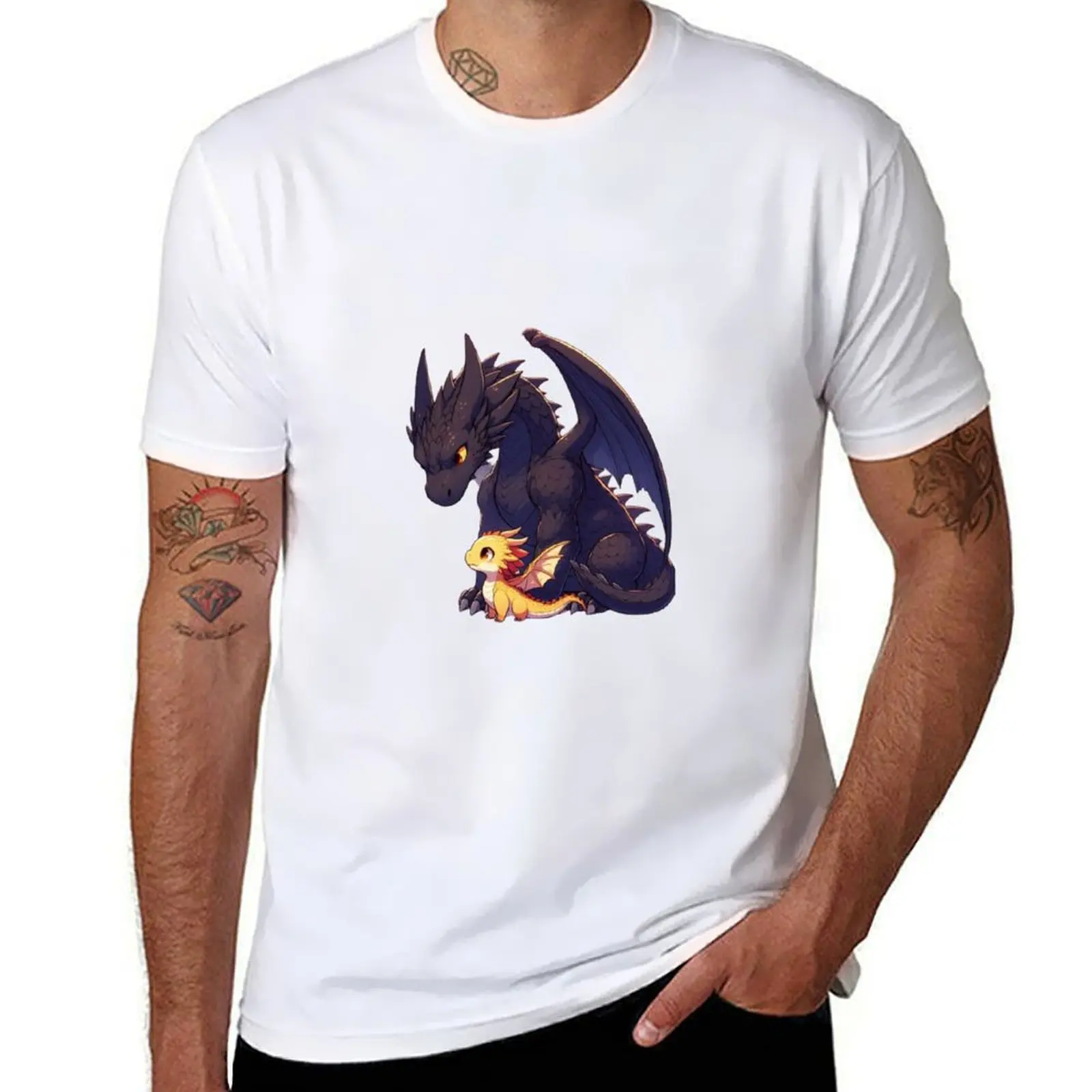 

plain black T-Shirt package for dragons t Andarna, Fourth man wing cotton shirts t-shirt lovers graphic Tairn man book