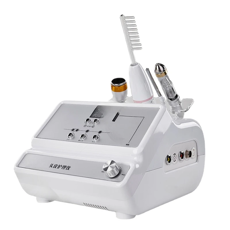 Professionele Hoofdhuidverzorging Machine Haarzakjes Behandeling Apparaat Met Kam Microstroom Hot Cold Hamer Ampul Import OEM CE