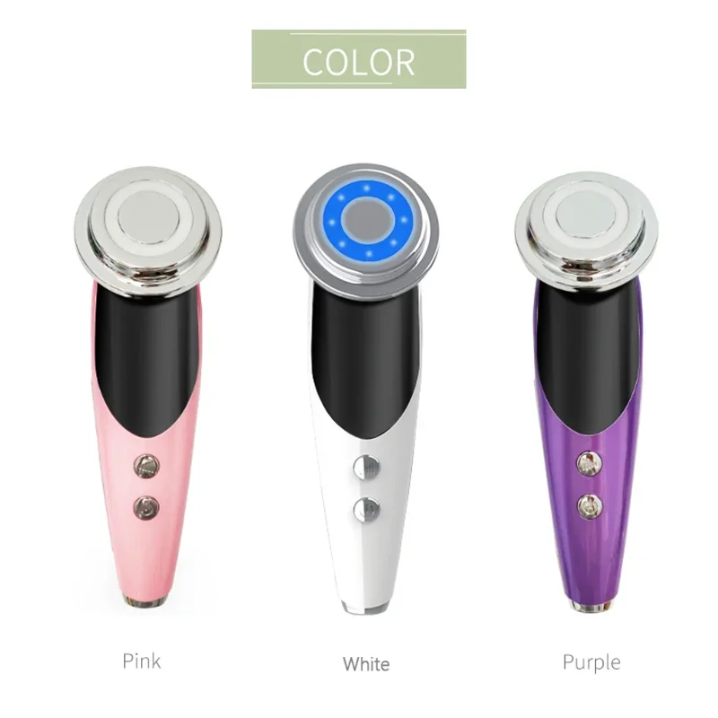 肌再生EMS RF女性用フェイシャルマッサージャー 7 in 1 フェイスマイクロカレントフェイシャルマッサージャー 光療法 アンチエイジング しわ美容